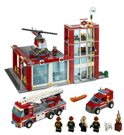 LEGO City: Пожарная часть 60004 — Fire Station — Лего Сити Город