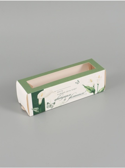 Коробка складная с окном «Прекрасный день», 5.5×18×5.5 см, 10908538, Россия