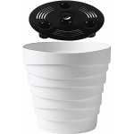 Кашпо для цветов пластиковое 2,25л d-18см «Бархан» Белый