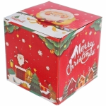 Кружка керамическая 400мл «Новогодний микс» с крышкой и ложкой