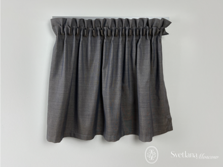 Шторная лента Bandex TOSCA 1:2.0, вафельная складка, цвет прозрачный (ширина 70 mm)