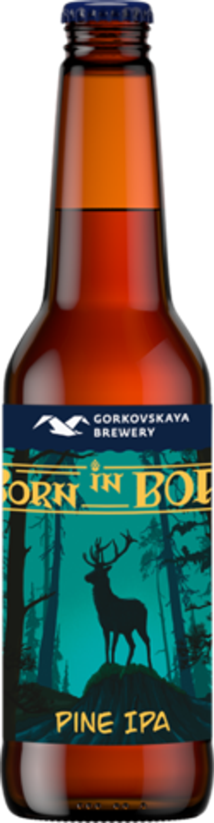 Пиво Горьковская Пивоварня Борн Ин Бор / Gorkovskaya Brewery Born In Bor 0.44 - стекло