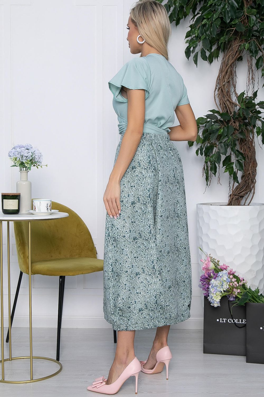 Юбка бохо (зеленая) Ю10630 LT Collection