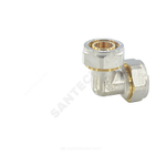 Угольник МП латунь никель обжим Дн 32х90гр ГОСТ 32415-2013 7005 Aquasfera 7005-04
