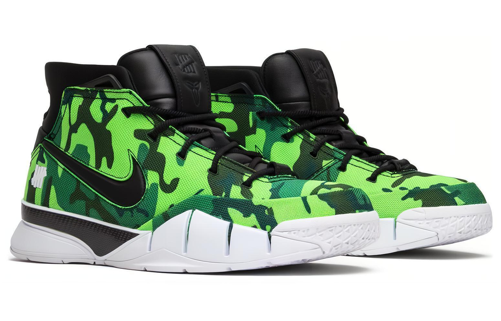 Кроссовки Undefeated X Nike Zoom Kobe 1 Protro Green Camo (Silver Lake)