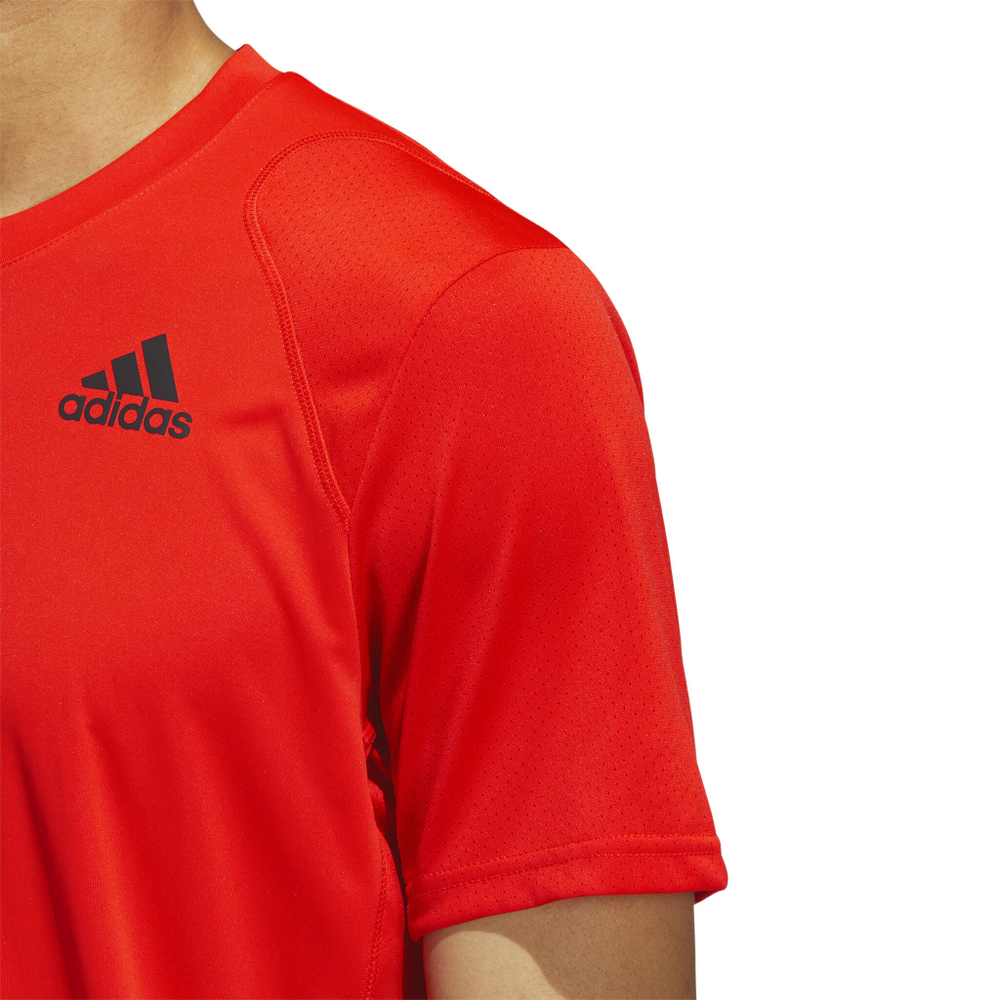 Мужское теннисное поло adidas Club 3 Stripes T-Shirt Men - Orange