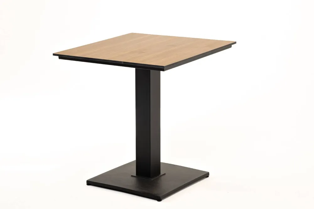 "Каффе" стол из HPL квадратный 70х70см, цвет "дуб"