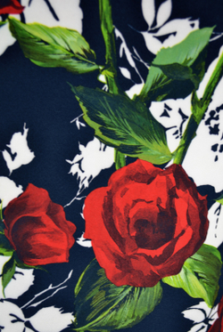 Платье женское 1208оа, Синие розы #184СР051208оа