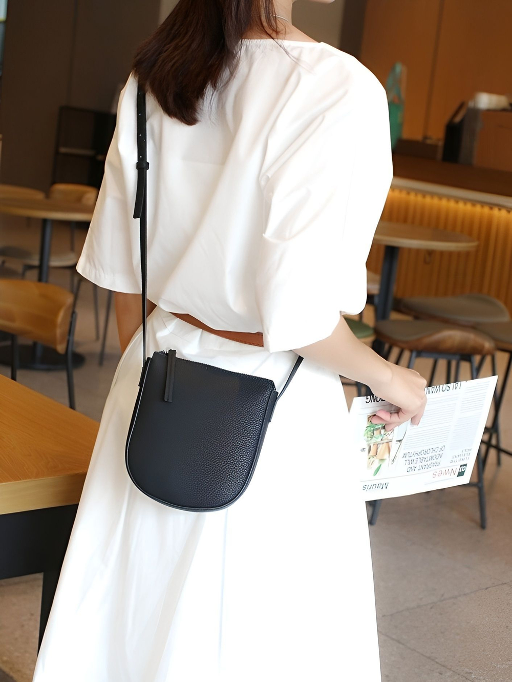 сумка женская натуральная кожа через плечо кросс боди маленькая