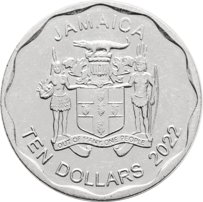 10 долларов 2022 Ямайка