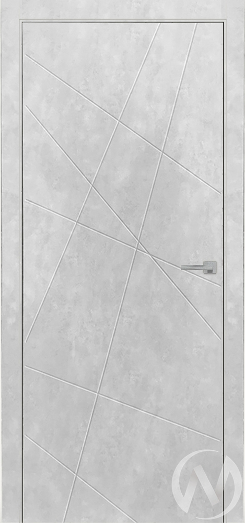 Дверь ЭКШ Тип Тоскана-1; 90; глухая; бетон снежный