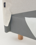 Кровать Valma из жемчужного шенилла со съемным чехлом для матраса 180 x 200 см