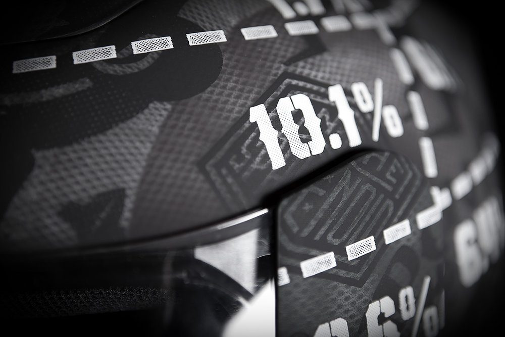 Мотошлем - ICON AIRFRAME STATISTIC (черный)