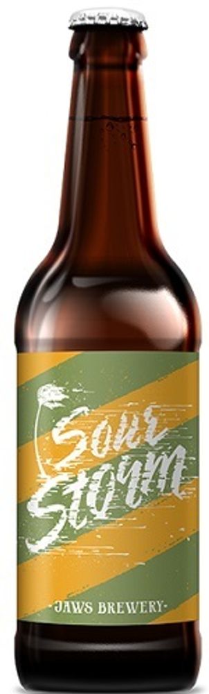 Пиво Джоус Саур Шторм Ананас Базилик / Jaws Sour Storm Pineapple Basil 0.5 - стекло
