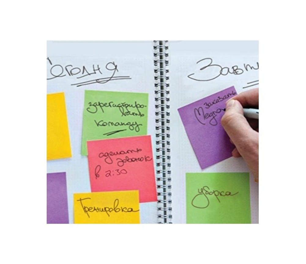 Блок с л/к 76*76 3М Post-it 100л. маковый неон Optima Лето 654-ONP