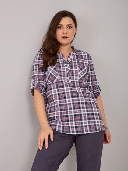 Блузка БЛ-131/сиреньквадрат