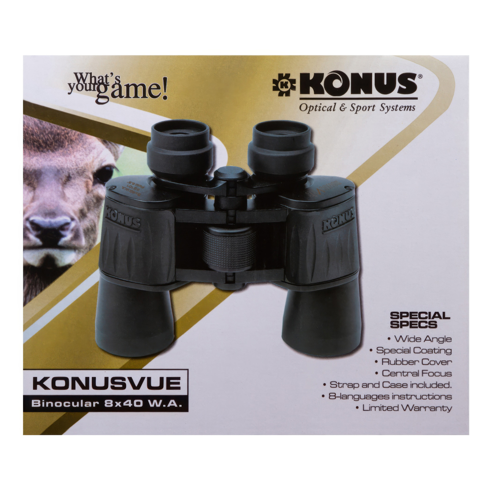Бинокль Konus Konusvue 8x40 WA — упаковка