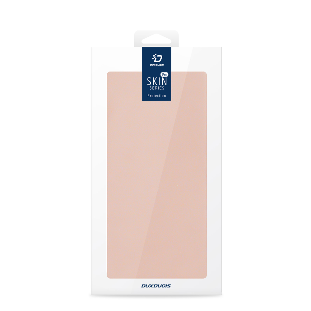 Чехол книжка из PU кожи розового цвета от Dux Ducis для Samsung Galaxy S25 FE, серия Skin Pro Series Case