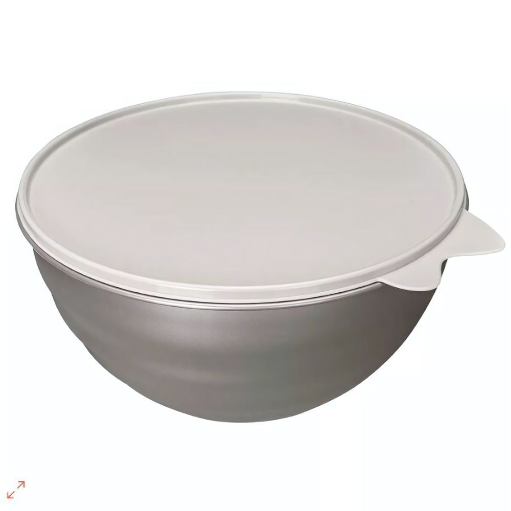 Миска с крышкой wave 3,7л (металлик бежевый)
