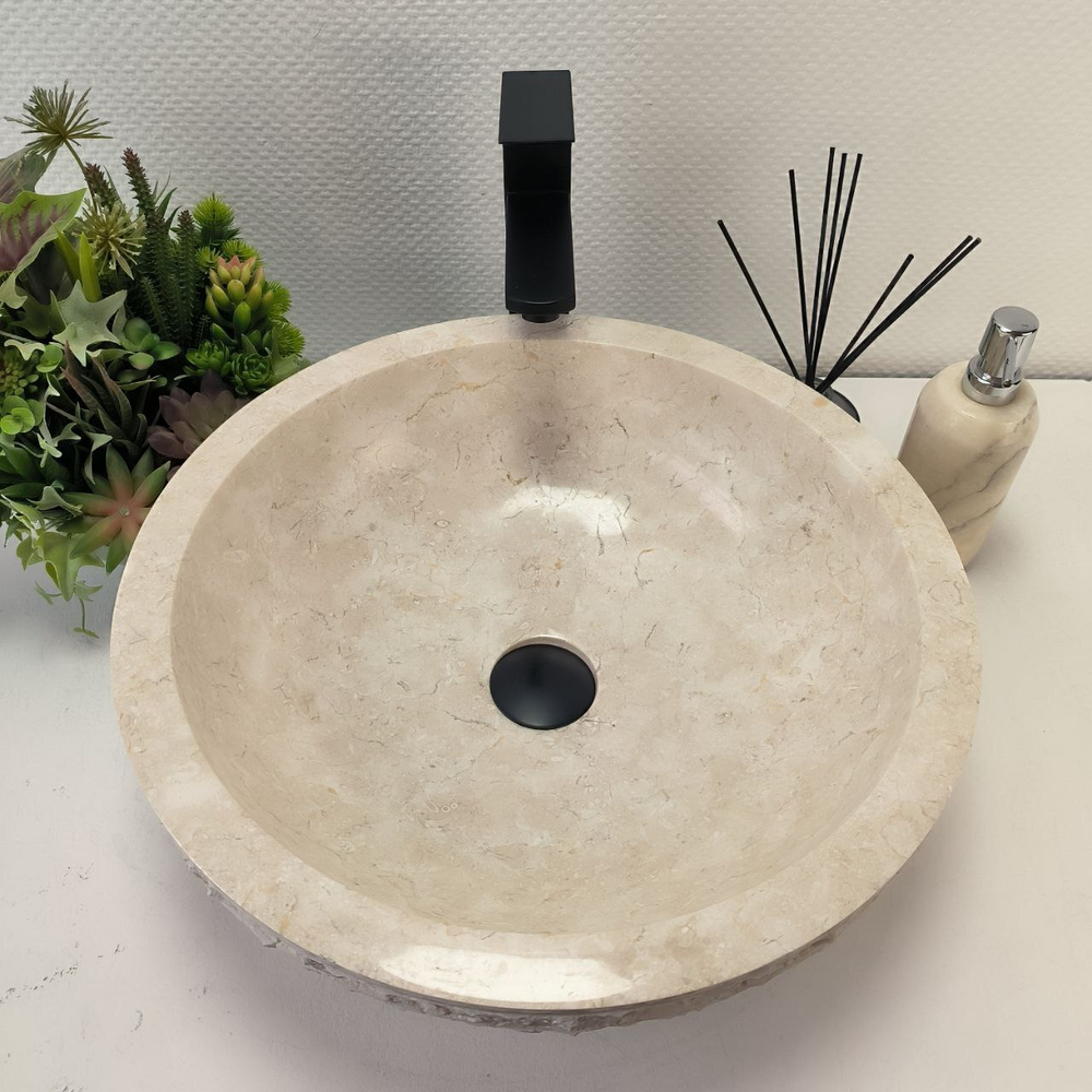 Раковина из мрамора Bowl Cream Marmo BM-62919 45*45*15 97