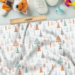 Ткань ниагара нарисованный лес