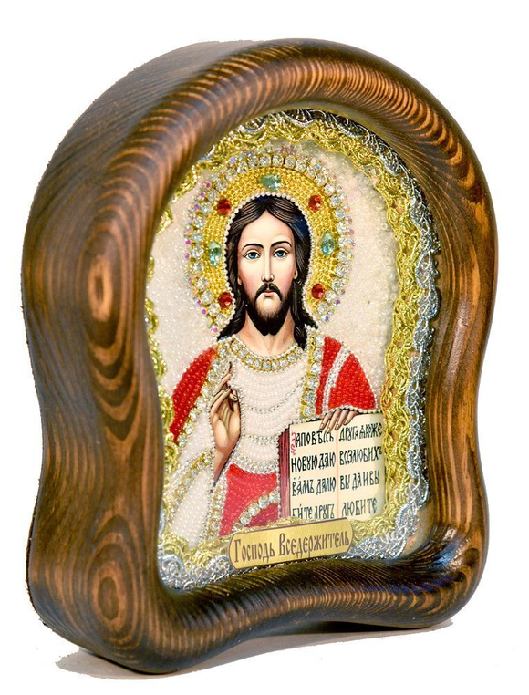 Икона Господь Вседержитель бисер