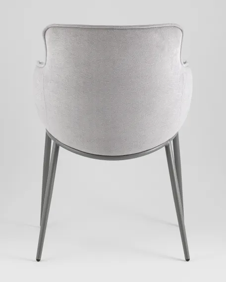 Стул Твигги велюр серый, каркас серый