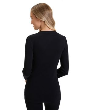 Термобелье женское футболка Norveg Soft  с длинным рукавом 15SW1RLRU-002,черный