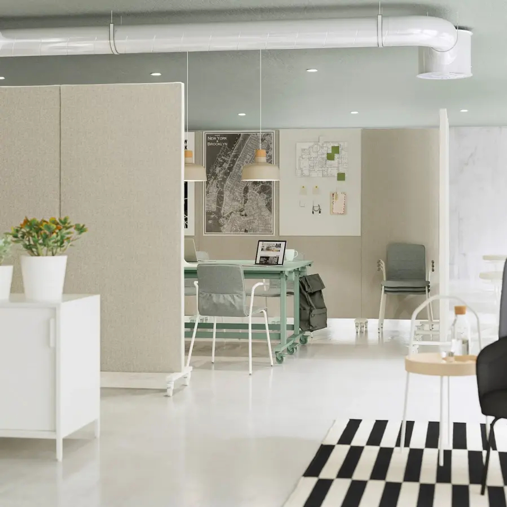 MITTZON Каркас с колесами/акустическая панель/доска ИКЕА