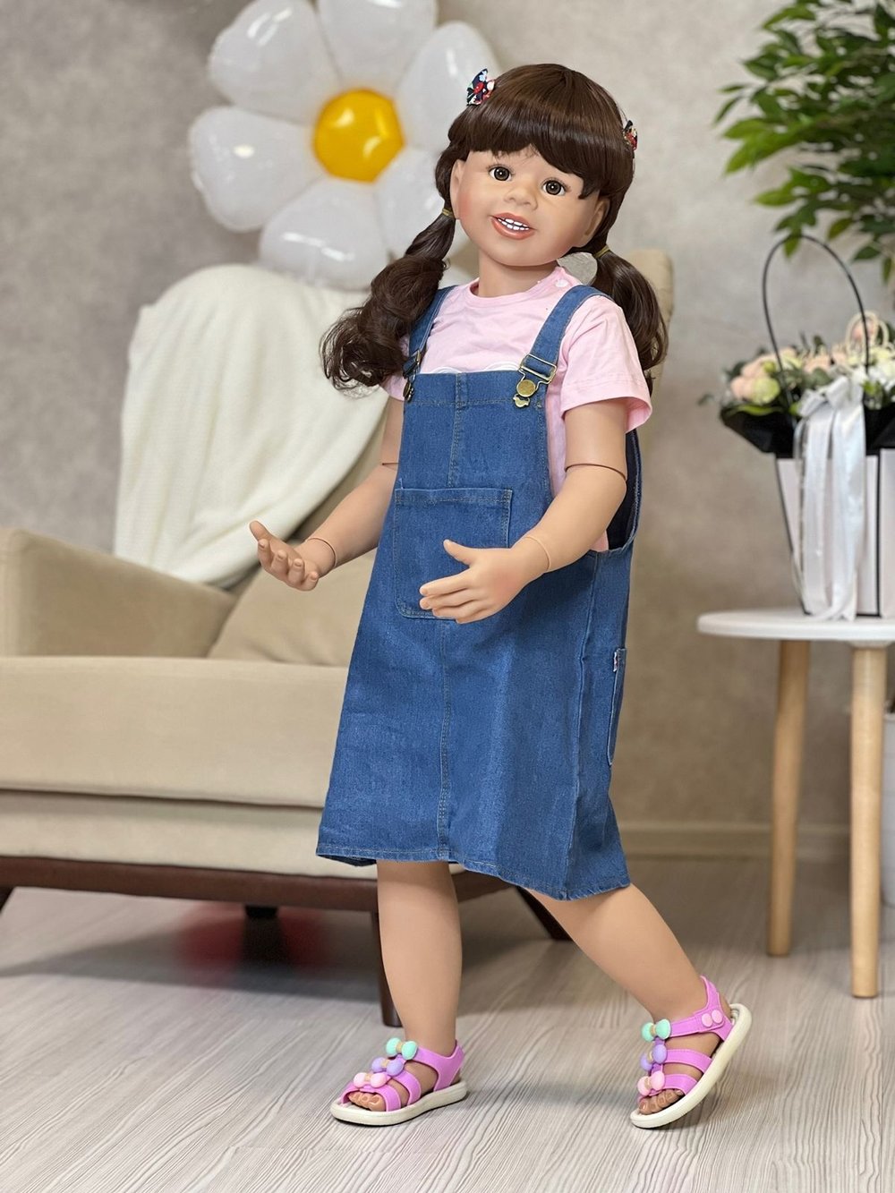 Кукла Реборн ростовая 98см в пакете (FA-253)