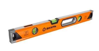 Уровень алюминиевый «Усиленный» 600мм 3 глазка фрезерованный Вихрь