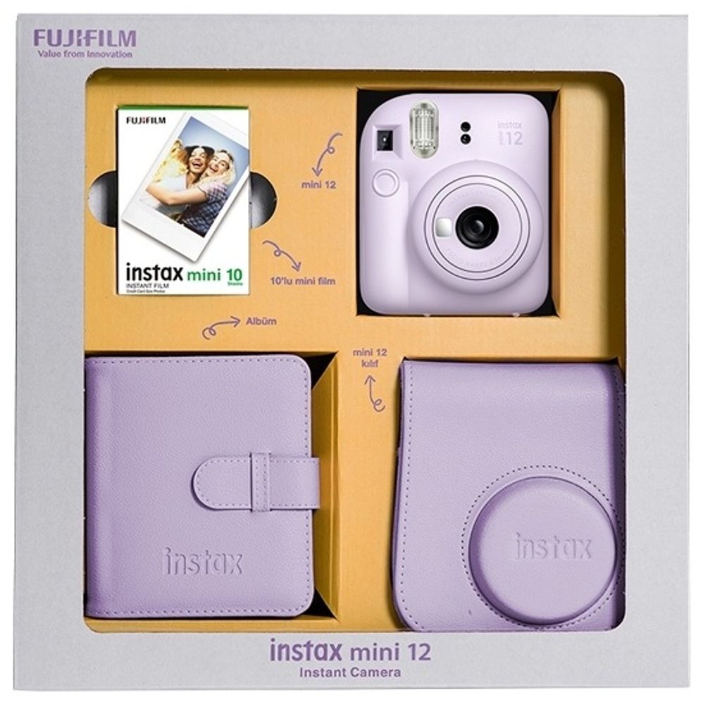 Фотокамера моментальной печати Fujifilm INSTAX MINI 12 фиолетовый