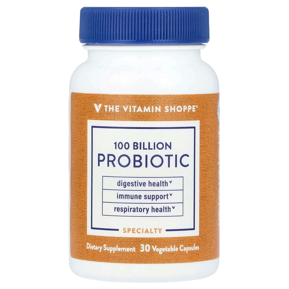The Vitamin Shoppe, Пробиотик, 100 млрд КОЕ, 30 растительных капсул