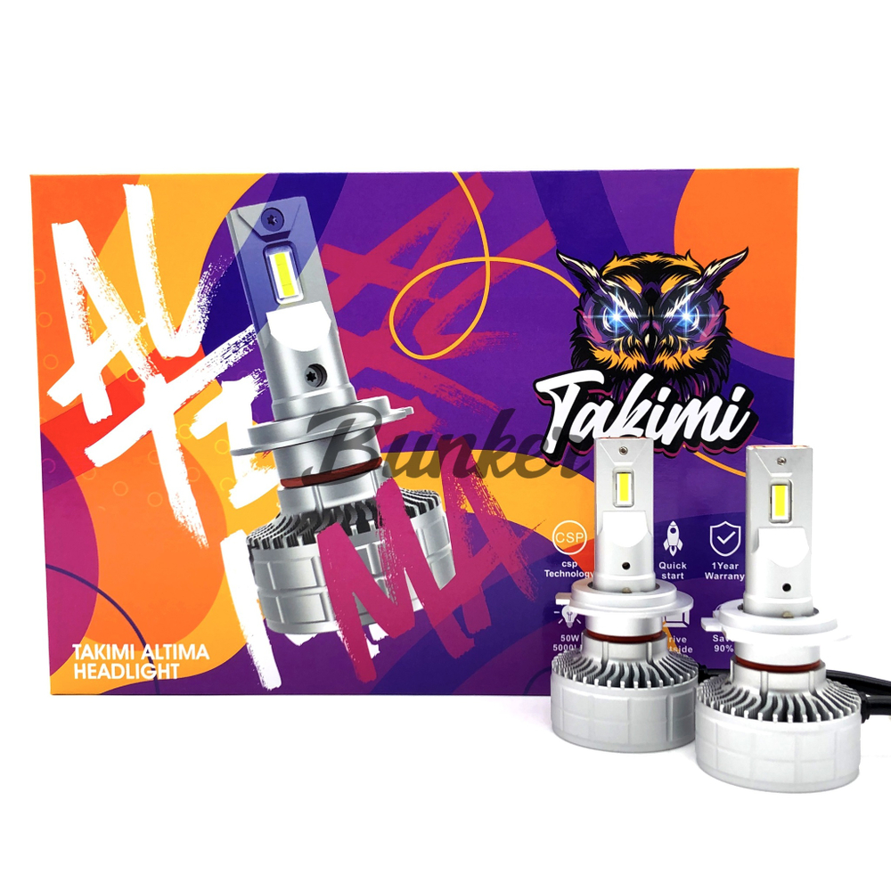 Светодиодные автомобильные LED лампы TaKiMi Altima H7 5500K 12/24V