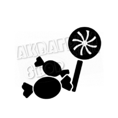 Трафарет для блеск тату "Карамель