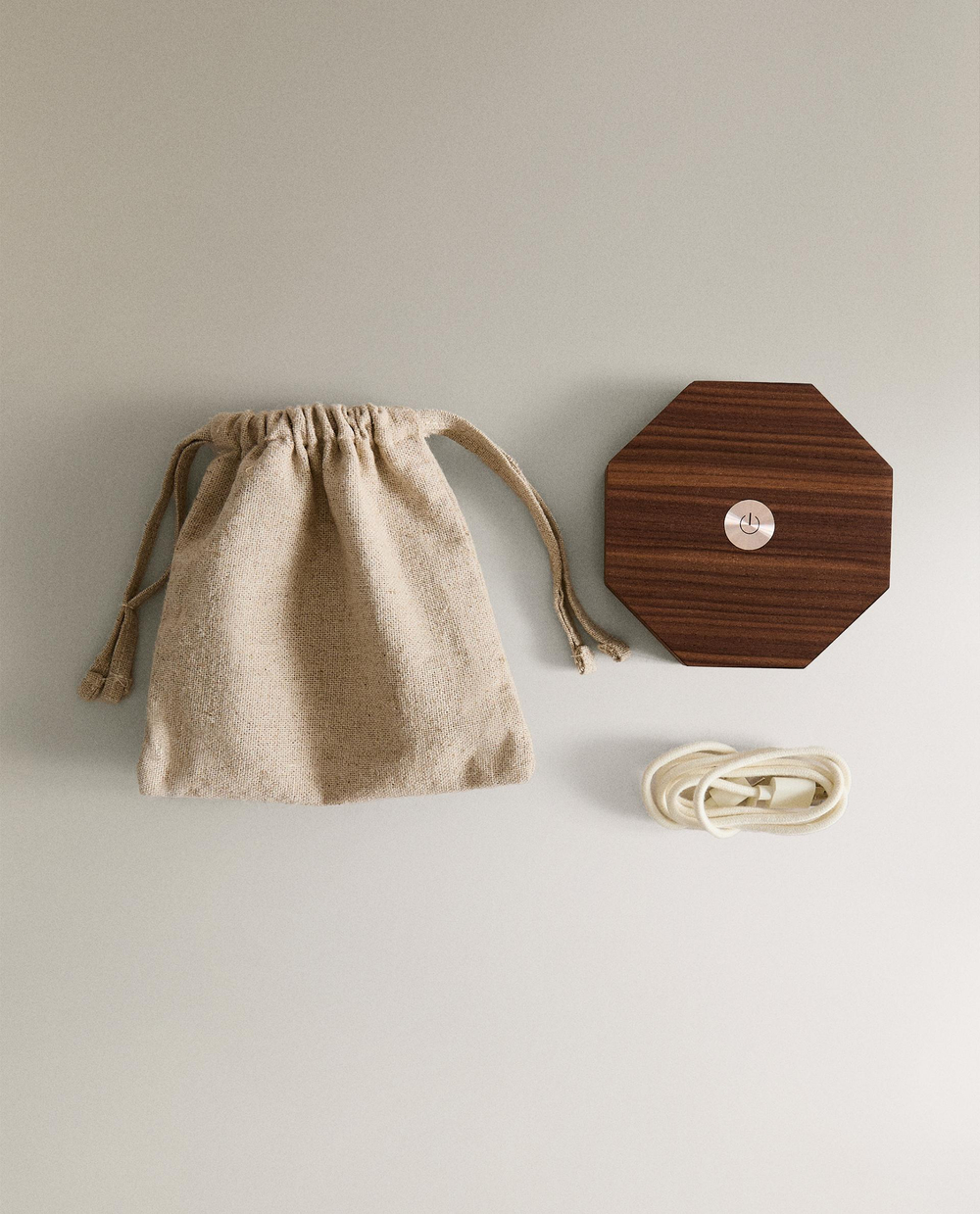 Zara Home Настольная лампа, цвет светло-бежевый, 21.5 см · 6165/047