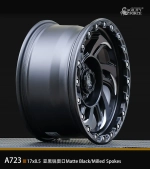 Диск колёсный литой AGILITY FORCE А723 R17 8.5 ET0 Matte Black W Milled Spokes