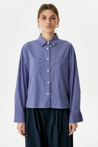 Синяя рубашка в клетку