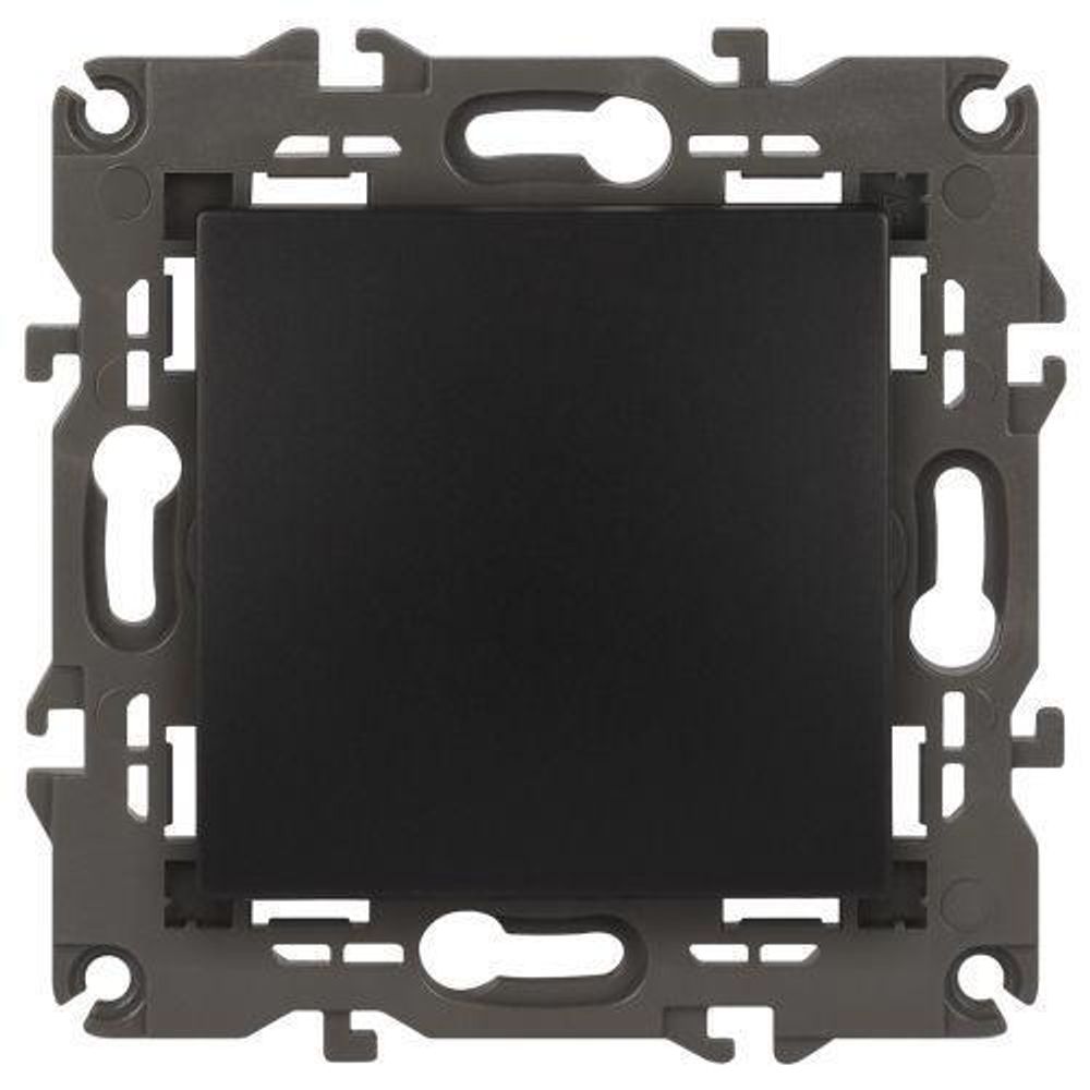 Переключатель 1-кл. СП Elegance 14-1103-05 10А IP20 250В 10AX механизм антрацит Эра Б0034227
