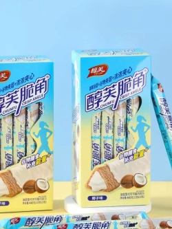 Хрустящие фитнес трубочки с Кокосовой начинкой 22 г * 20 шт