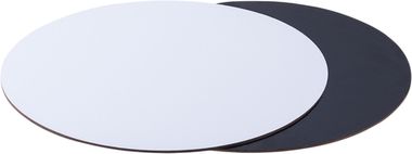 Подложка для торта, диаметр 28 см, толщина 2,5 мм, чёрная/белая, круглая