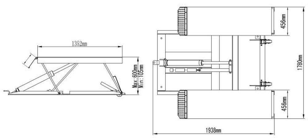 LR06 Низкоуровневый  передвижной подъемник 2,8 т.