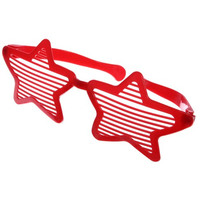 Очки карнавальные «Макси Звезда полоска», 26 см, микс цветов