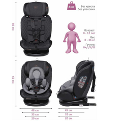 Автокресло Luxmom 299 0-36 isofix бежевый