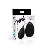 Черное виброяйцо с пультом ДУ 10X Silicone Vibrating Egg (Цвет: черный)