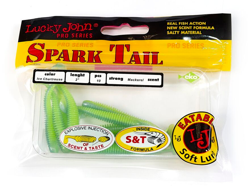 Виброхвосты съедоб. искусст. LJ Pro Series Spark Tail 2,0in (05,00)/T57 10шт.
