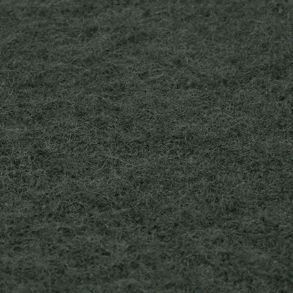 Плед мохеровый хвойно-зеленого цвета из коллекции Essential, 130х180 см