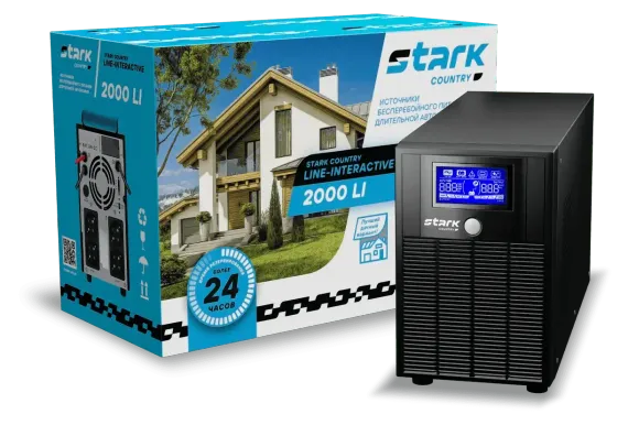 Комплект ИБП Stark 2000LI + Vektor GPL 12-100S х 2 шт.