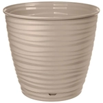 Горшок для цветов Saffron 9,1 л с поддоном (бежевый)