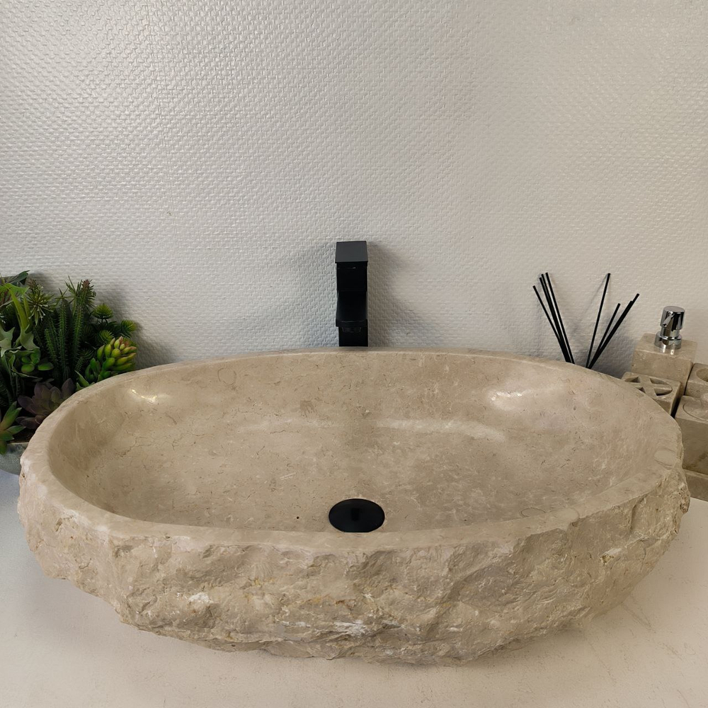 Раковина из мрамора Erozy Cream EM-65326 71*46*16 0881